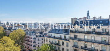 Appartement de 90m² traversant, lumineux et calme avec vue sur tout paris et ses monuments