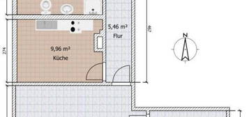 Unmöblierte 2-Zimmer-Wohnung in Kupfermühle ab Januar 2025