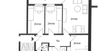 Frisch modernisierte 4-Zimmer-Wohnung