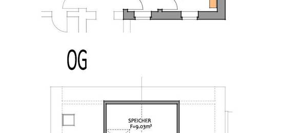 2-Zimmerwohnung mit ausgebautem Speicher als Nutzfläche