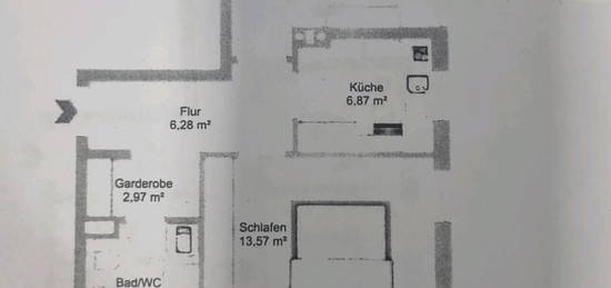 2 Zi - WHG in Wörth a.d. Isar in ruhiger Lage zu vermieten